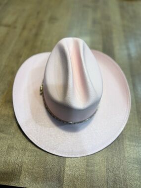 Light Pink Kids Cowboy/Western Hat with Decorative Band